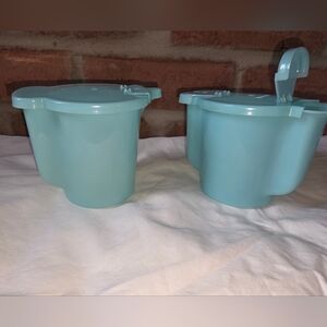 Tupperware Aqua Storage Containers HTF